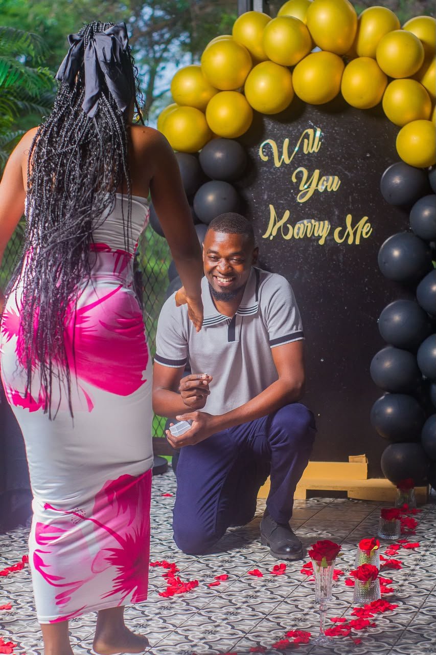 Kayanda and Agness at their engagement